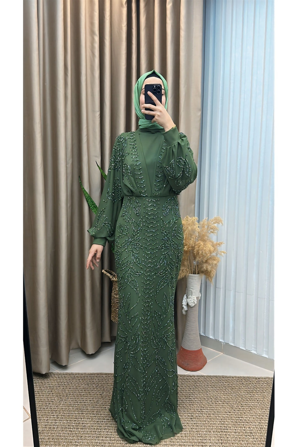 Kuruklu Taşlı Balık Abiye