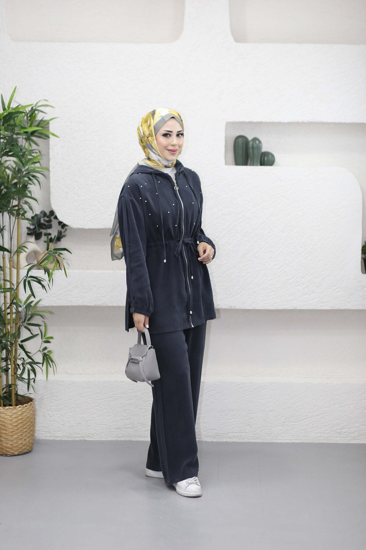 Serpme Taşlı Bağlamalı Modal Takım