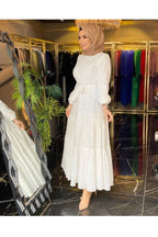 Dantel Detay Brode Elbise