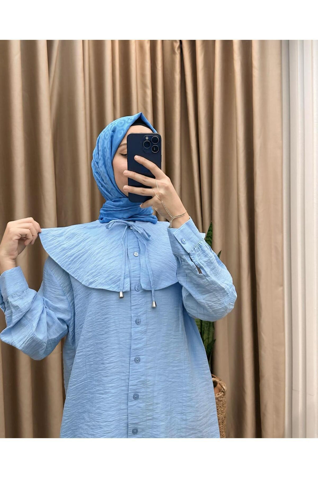 BEBE YAKA DÜĞMELİ TUNİK