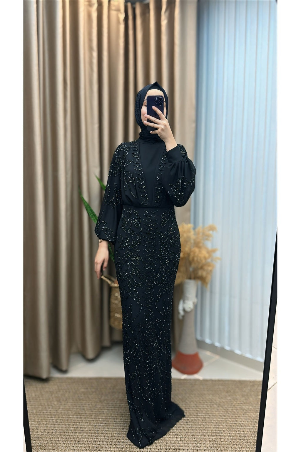 Kuruklu Taşlı Balık Abiye