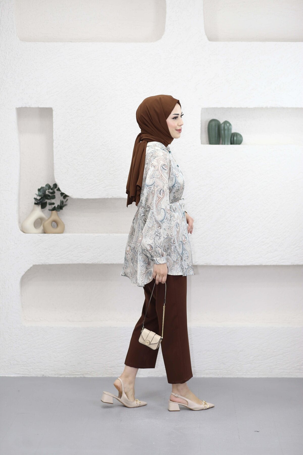 ETNİK DESENLİ GÖMLEK