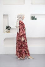 DESENLİ TESETTÜR ELBİSE