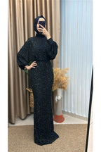 Kuruklu Taşlı Balık Abiye