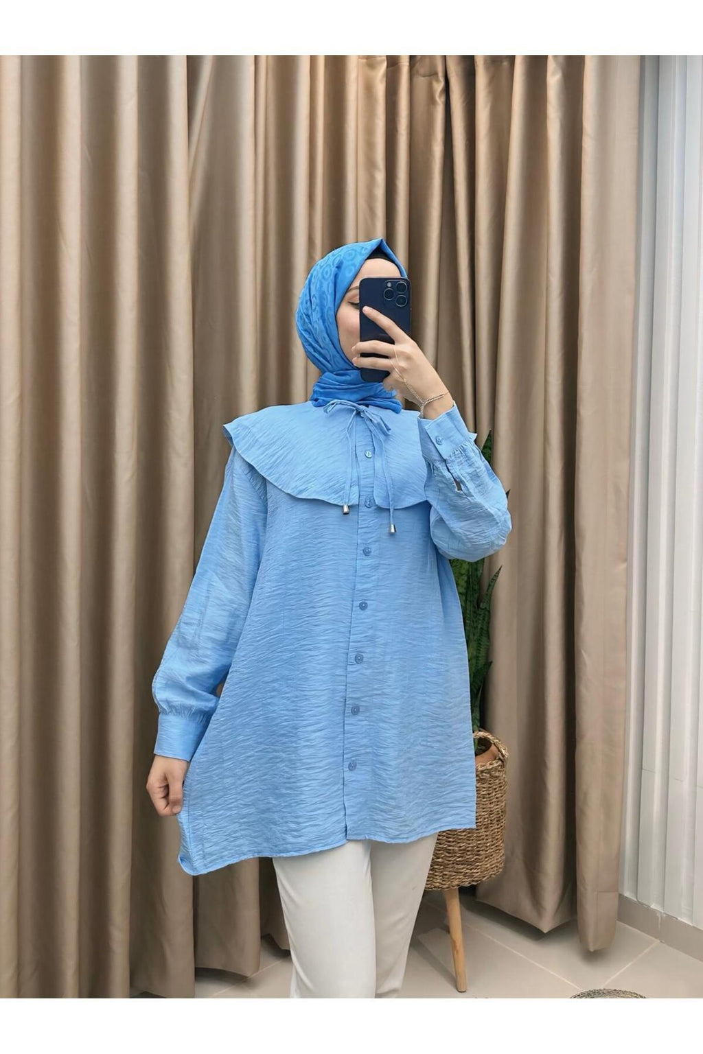 BEBE YAKA DÜĞMELİ TUNİK