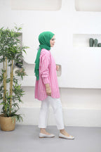 Taşlı Çizgili Gömlek