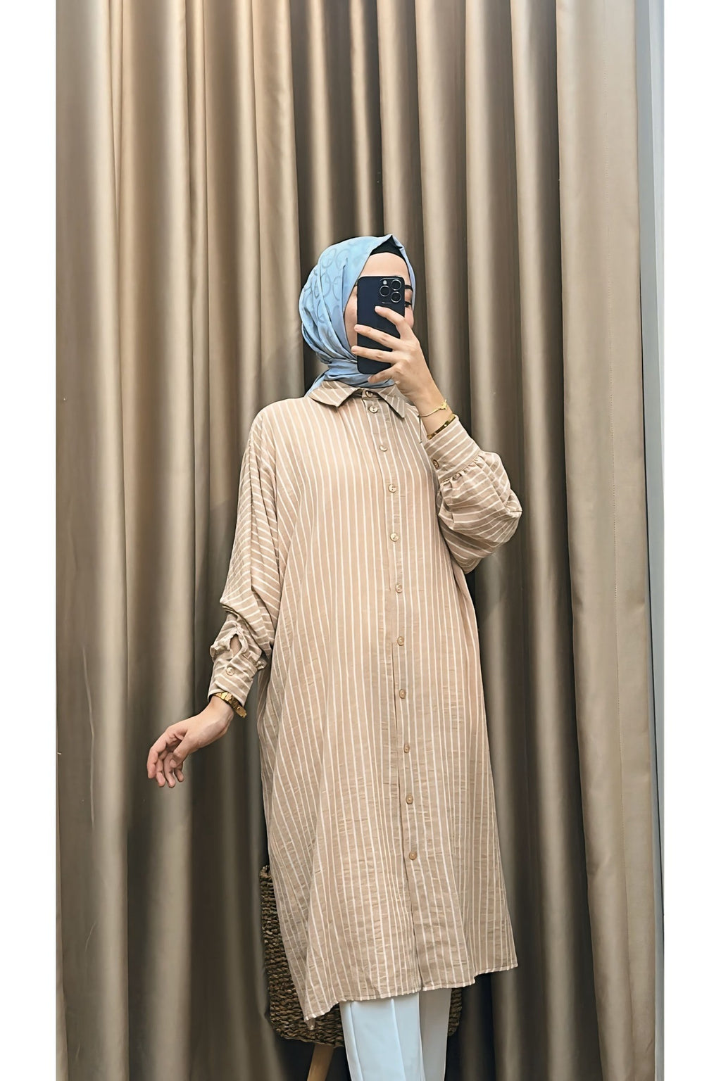 Çizgili Araboy Tunik