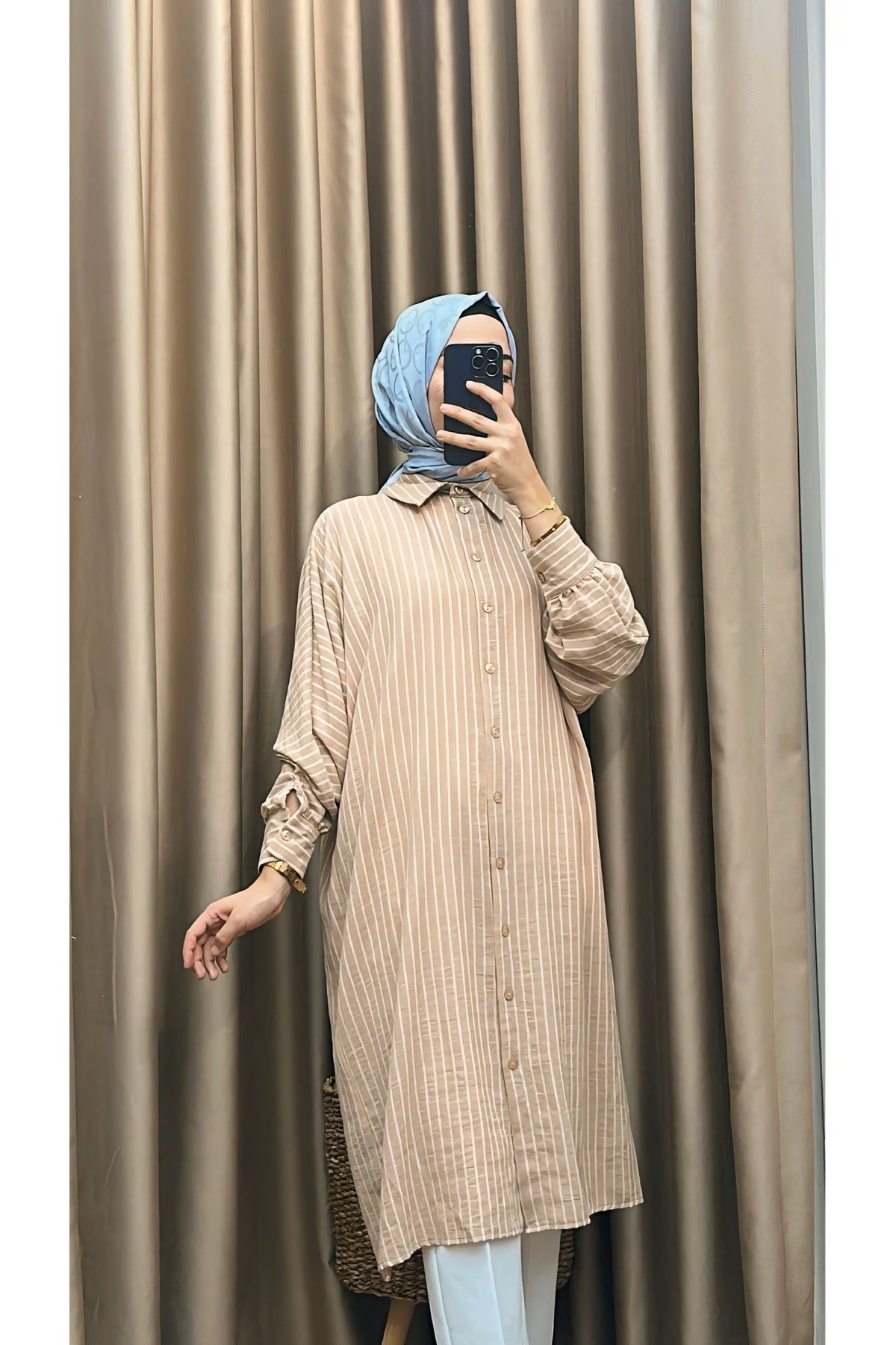 Çizgili Araboy Tunik