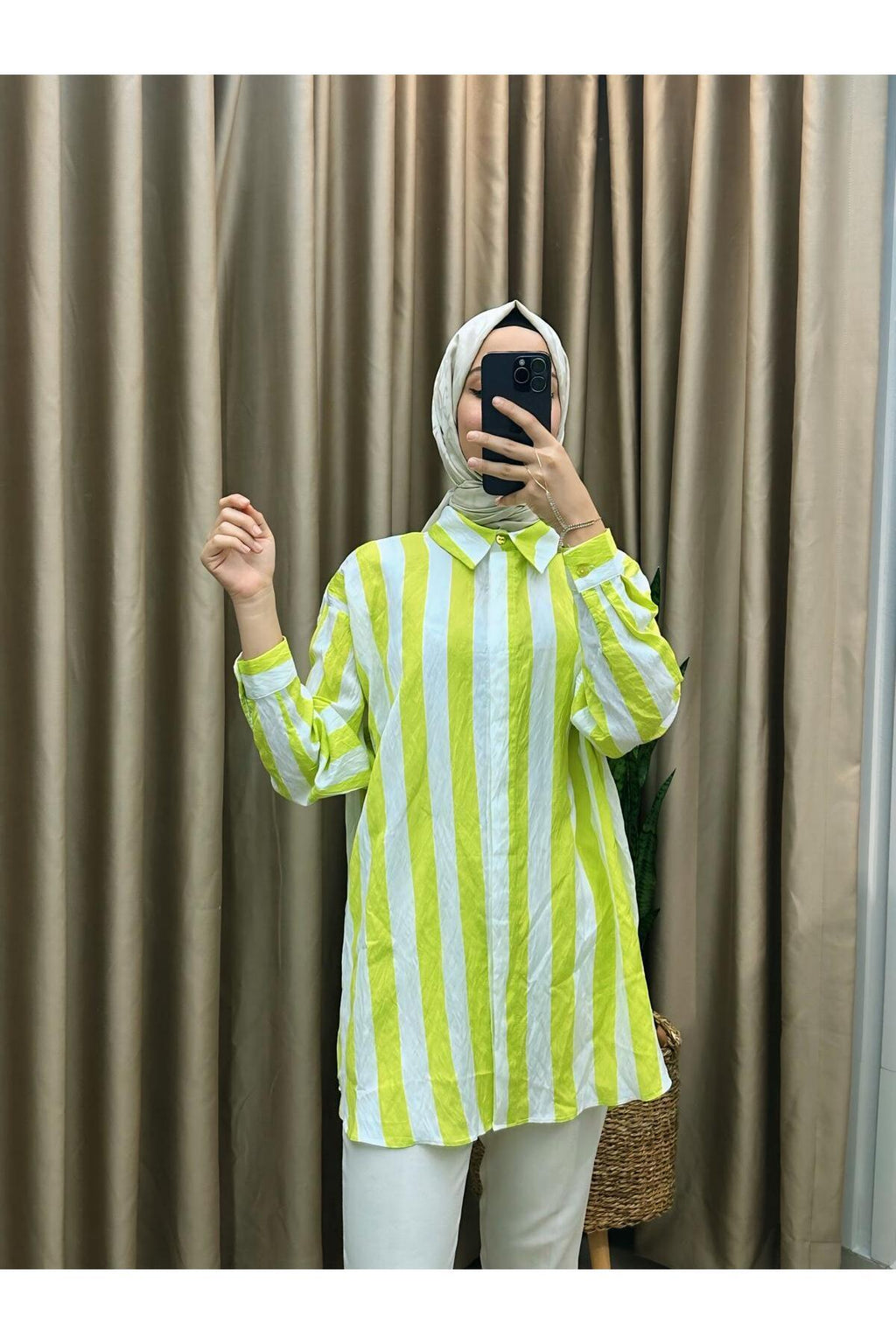 DÜĞMELİ GÖMLEK TUNİK