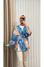 Fırça Desenli Tunik Gömlek