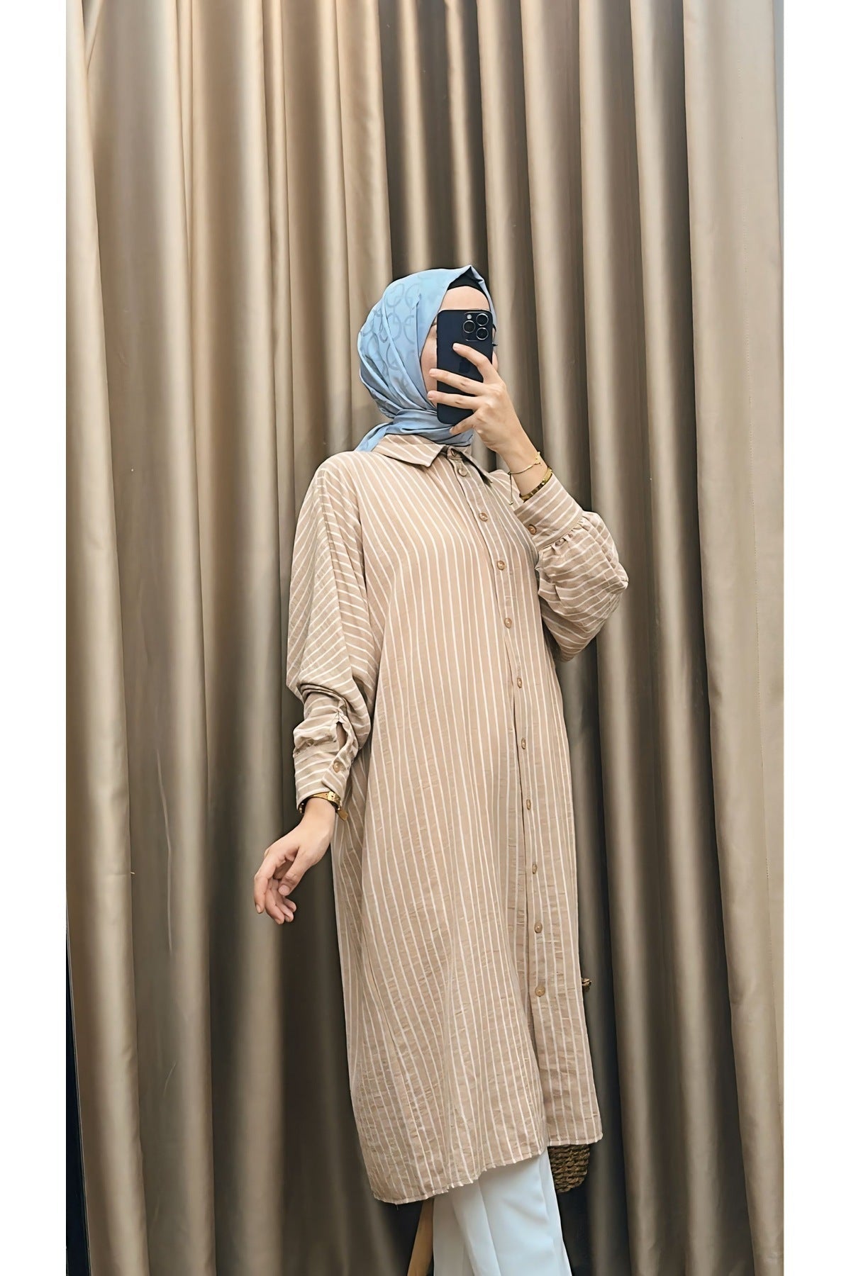 Çizgili Araboy Tunik