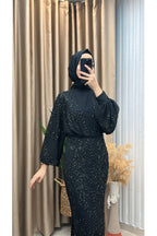 Kuruklu Taşlı Balık Abiye