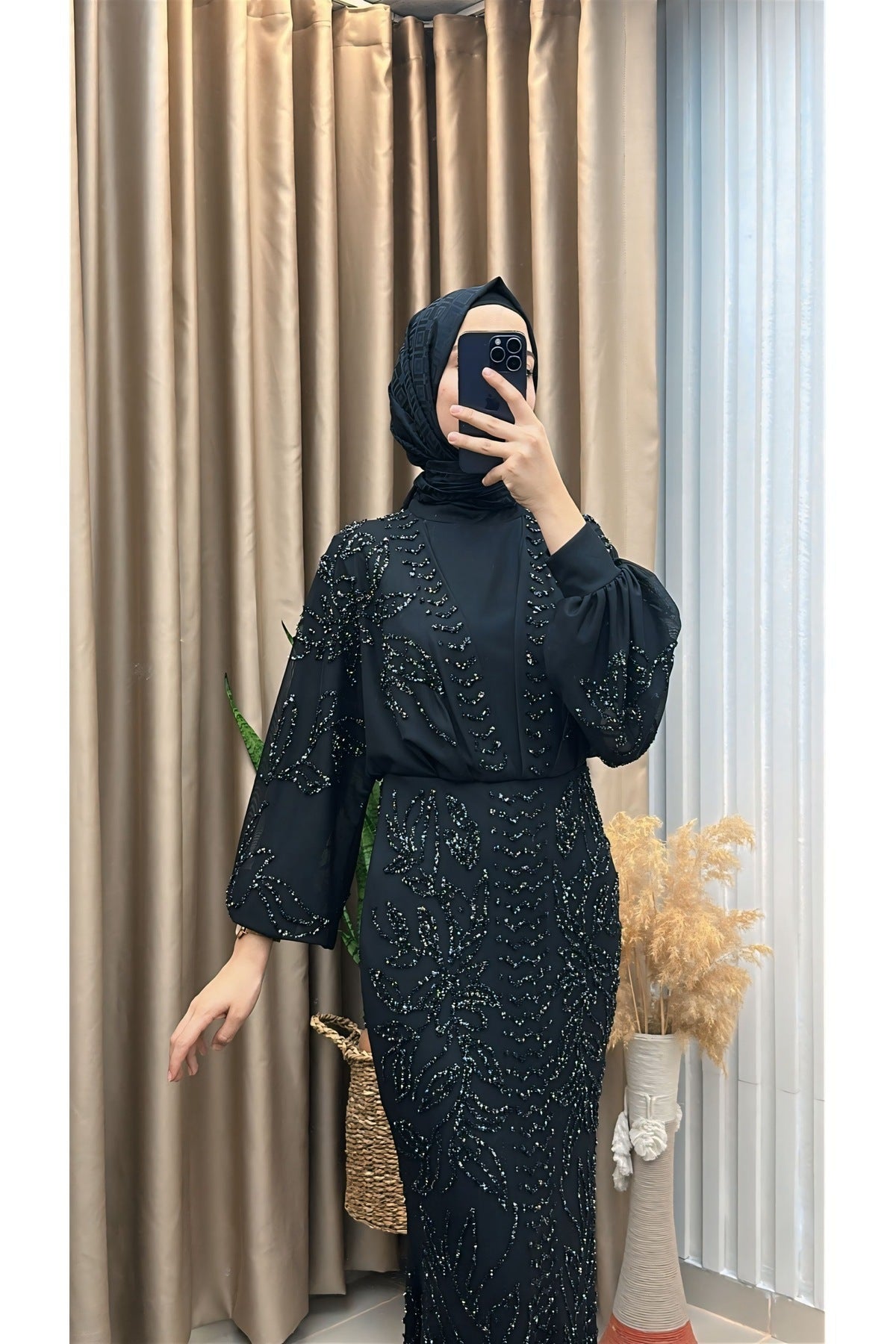 Kuruklu Taşlı Balık Abiye