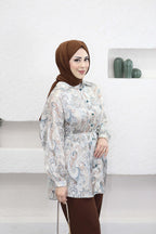 ETNİK DESENLİ GÖMLEK