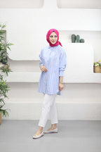 Taşlı Çizgili Gömlek