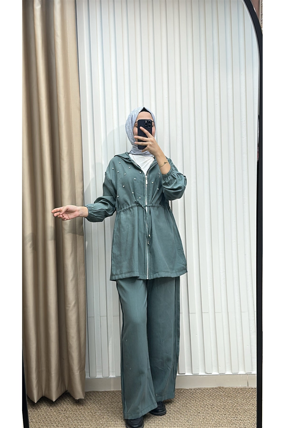 Serpme Taşlı Bağlamalı Modal Takım