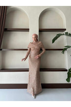 Pullu Ve İncili Tasarım Abiye