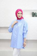 Taşlı Çizgili Gömlek