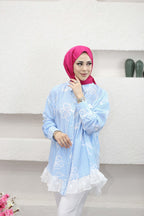 Tül Detaylı Gömlek