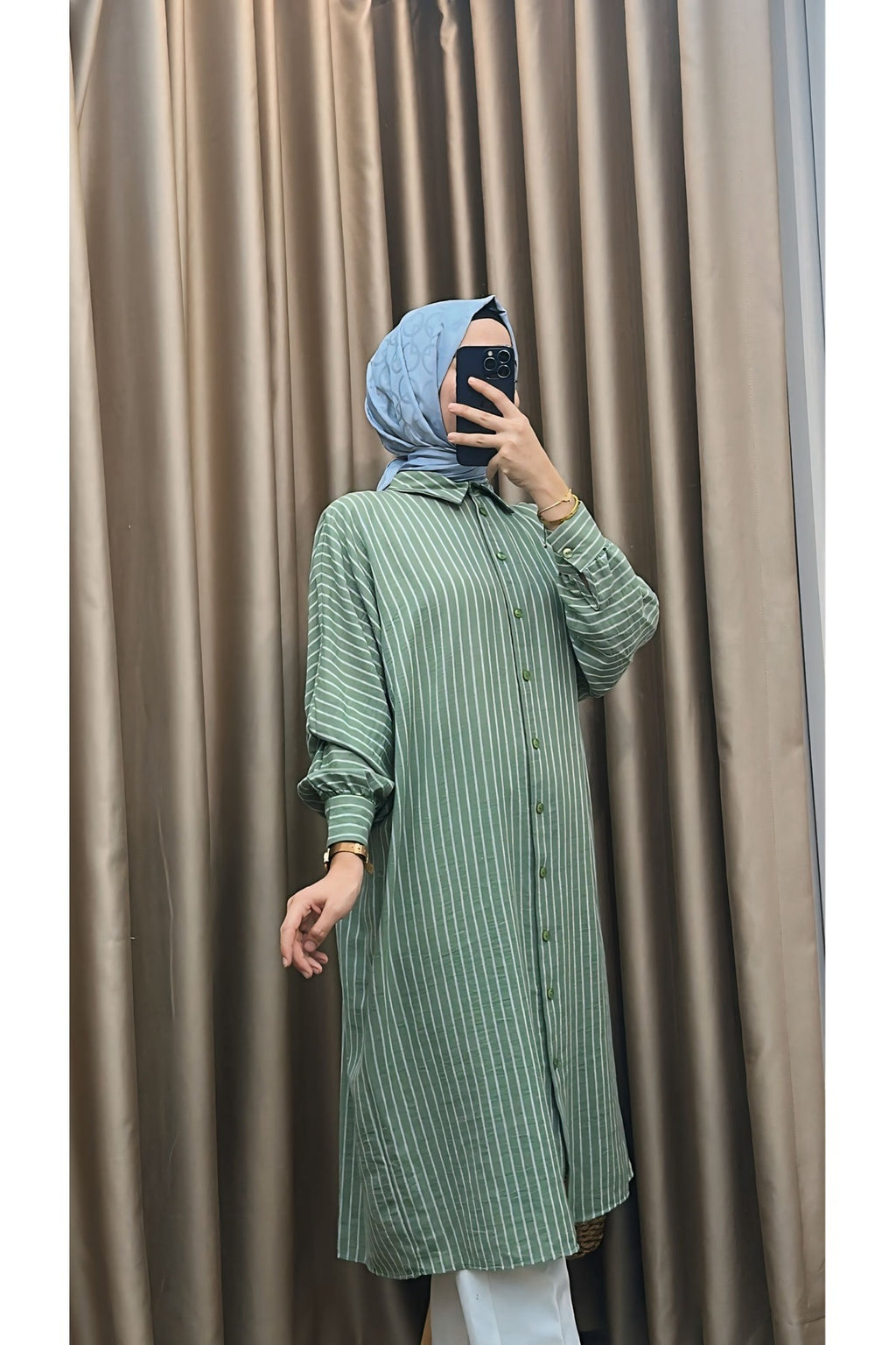 Çizgili Araboy Tunik