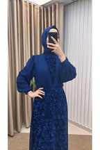 Güllü Pelerinli Abiye