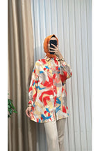 Fırça Desenli Tunik Gömlek