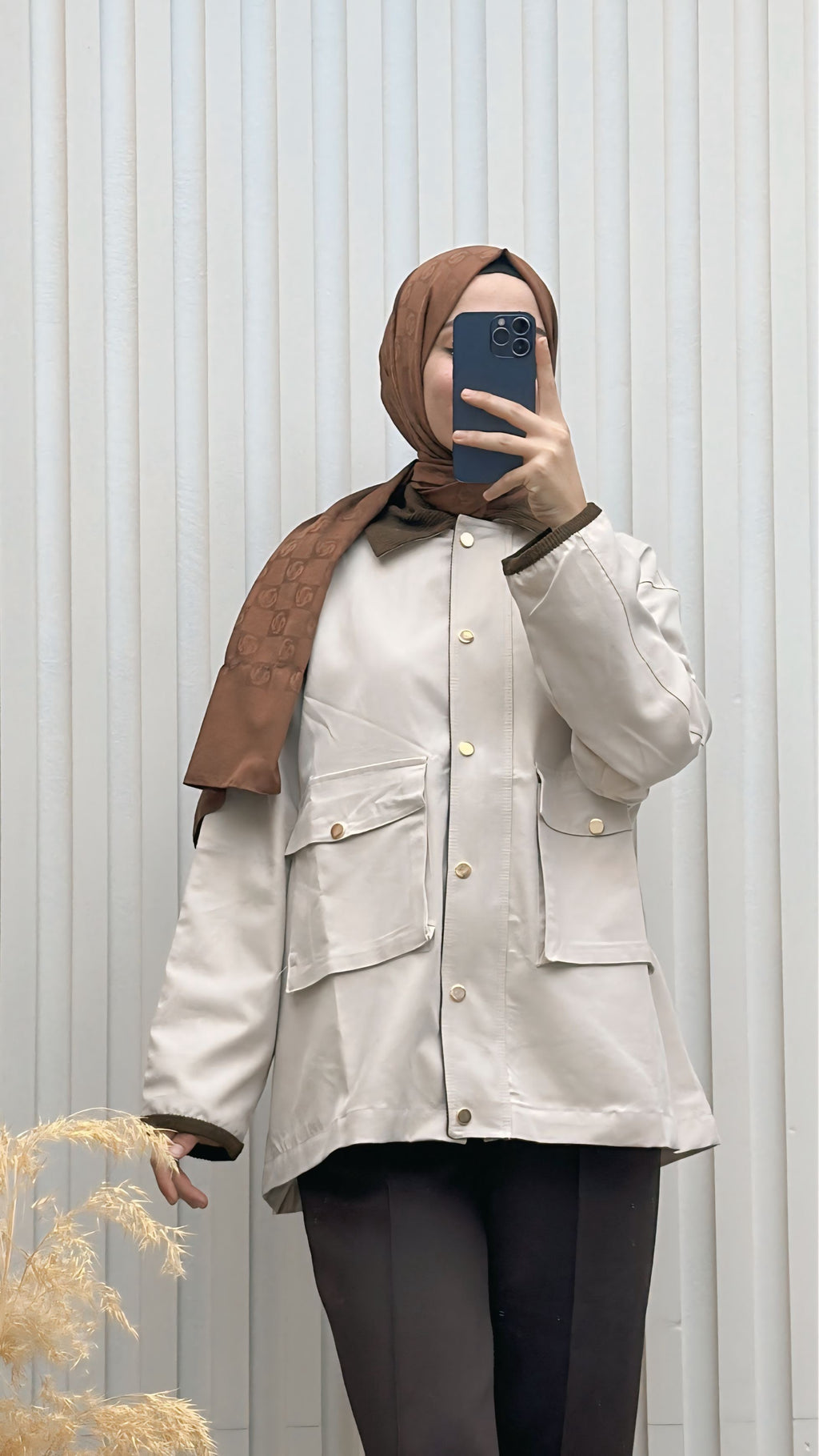 Kadife Yaka Cepli Çeket