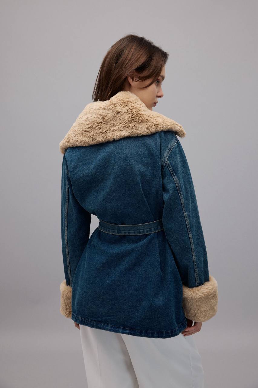 Kürk Detay Kot Çeket