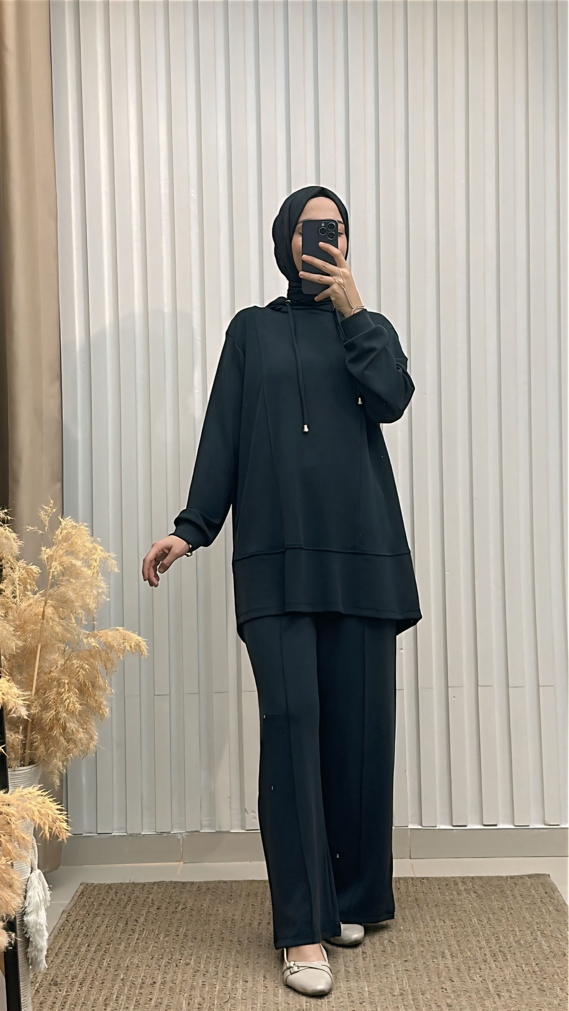 Modal Kumaşlı Basic İkili Takım