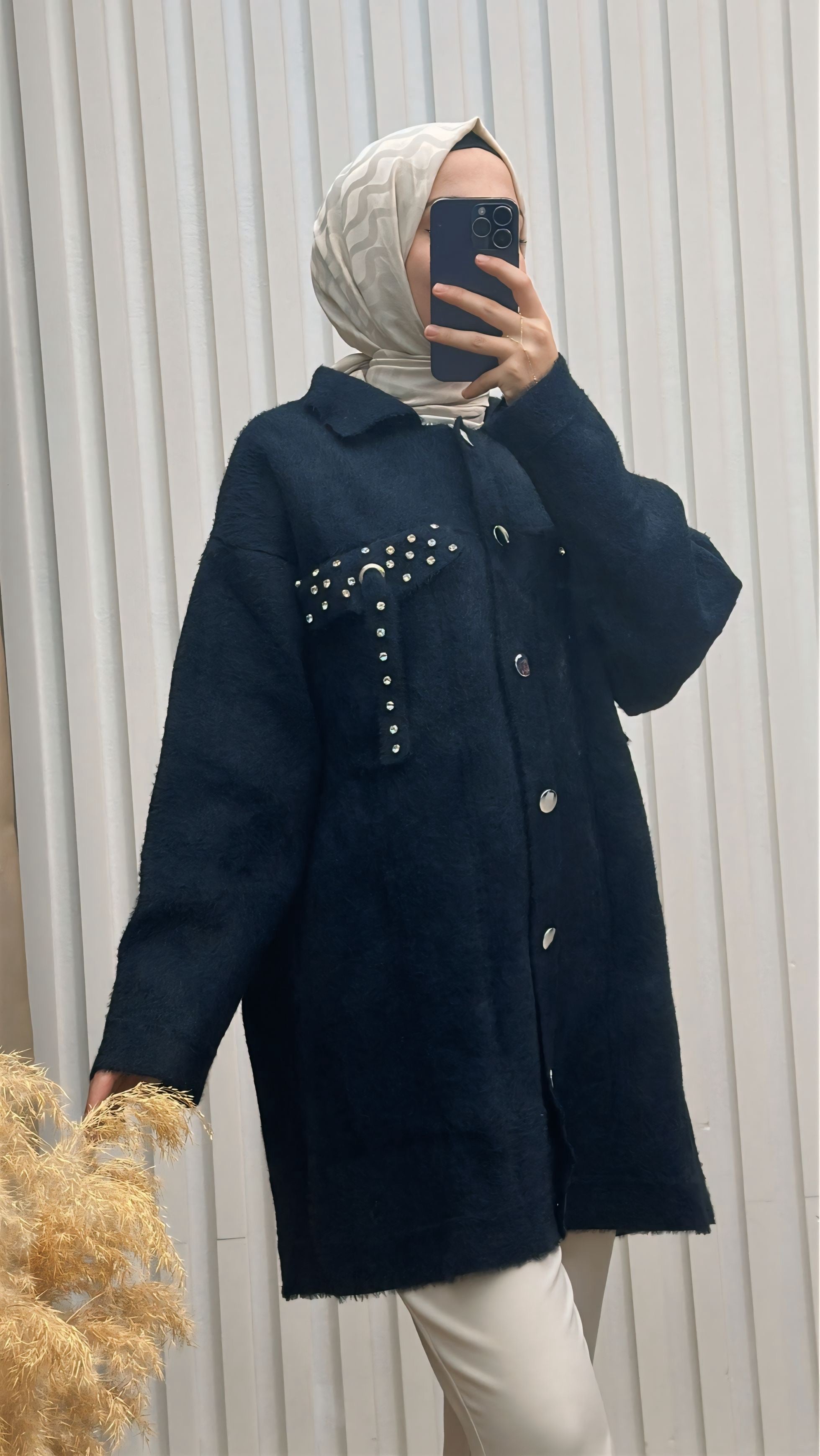 Premium Sakallı Hırka Siyah