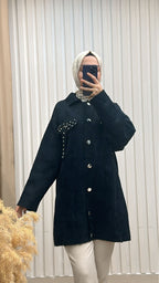 Premium Sakallı Hırka Siyah