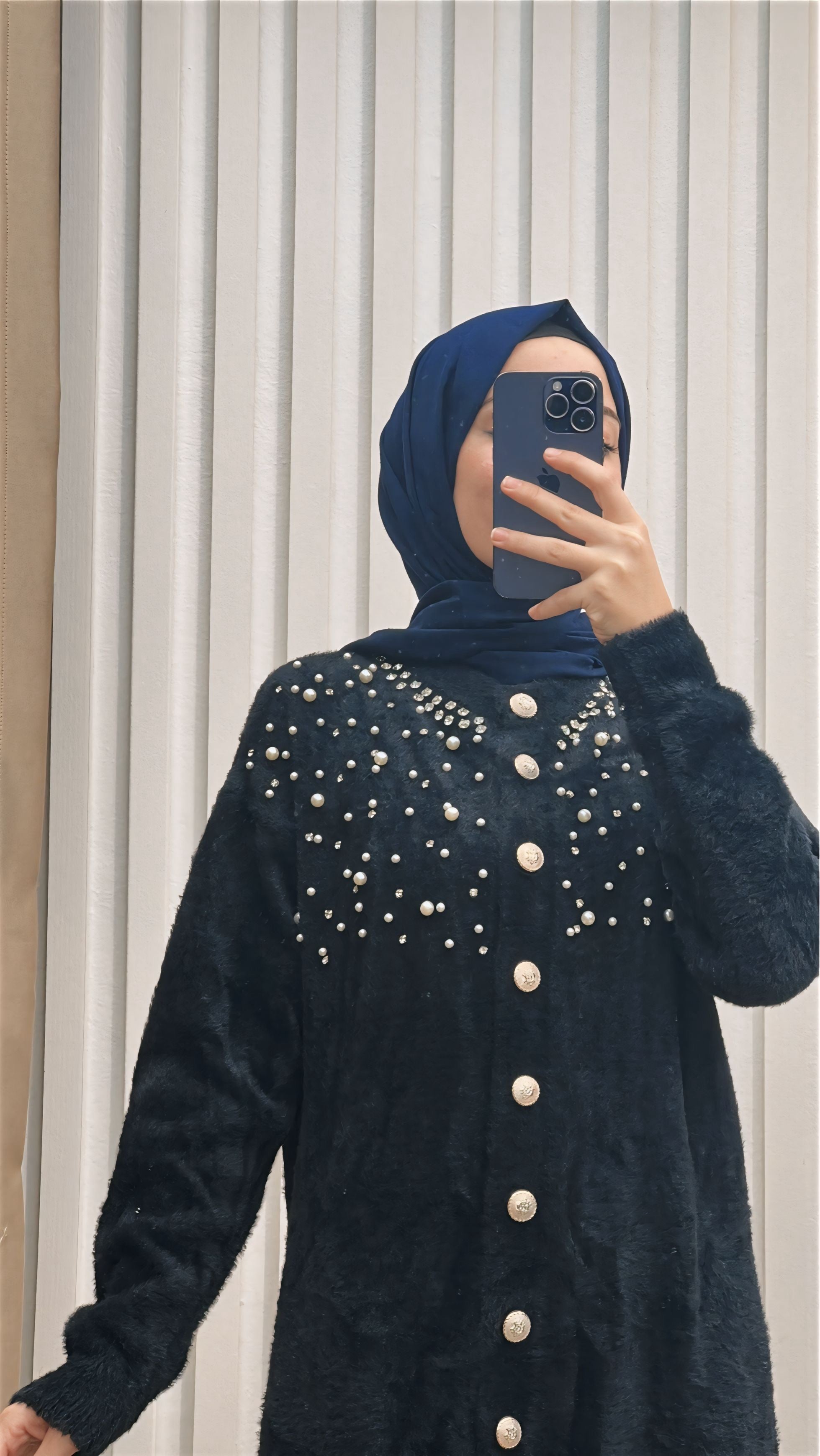 Triko Hırka Tunik Siyah