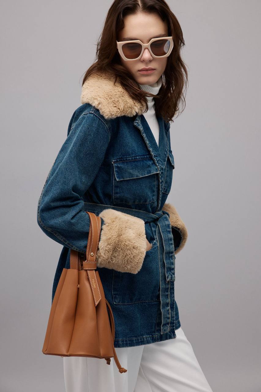 Kürk Detay Kot Çeket