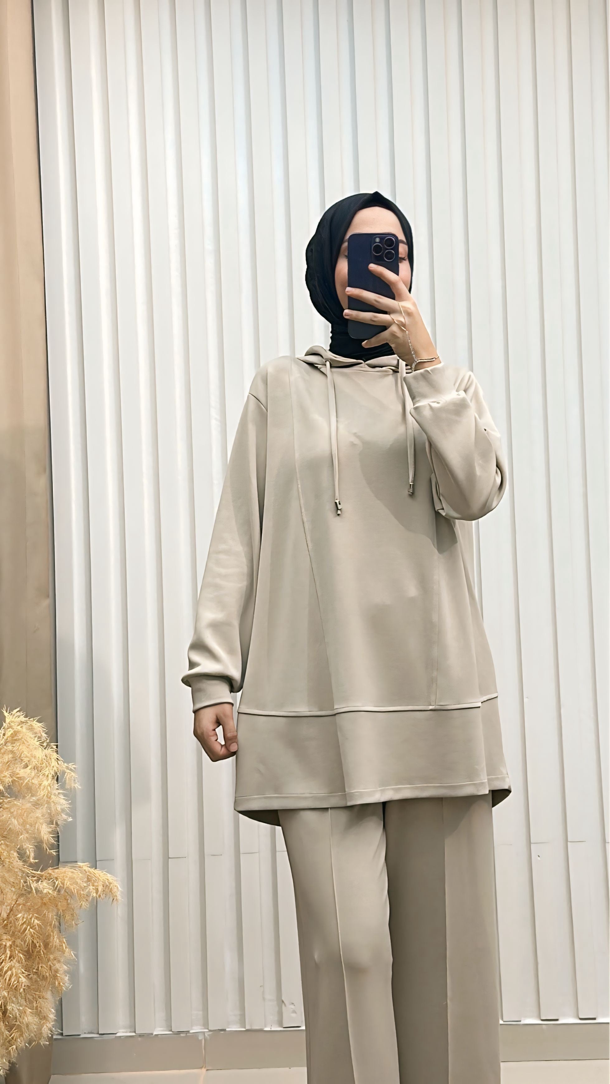 Modal Kumaşlı Basic İkili Takım