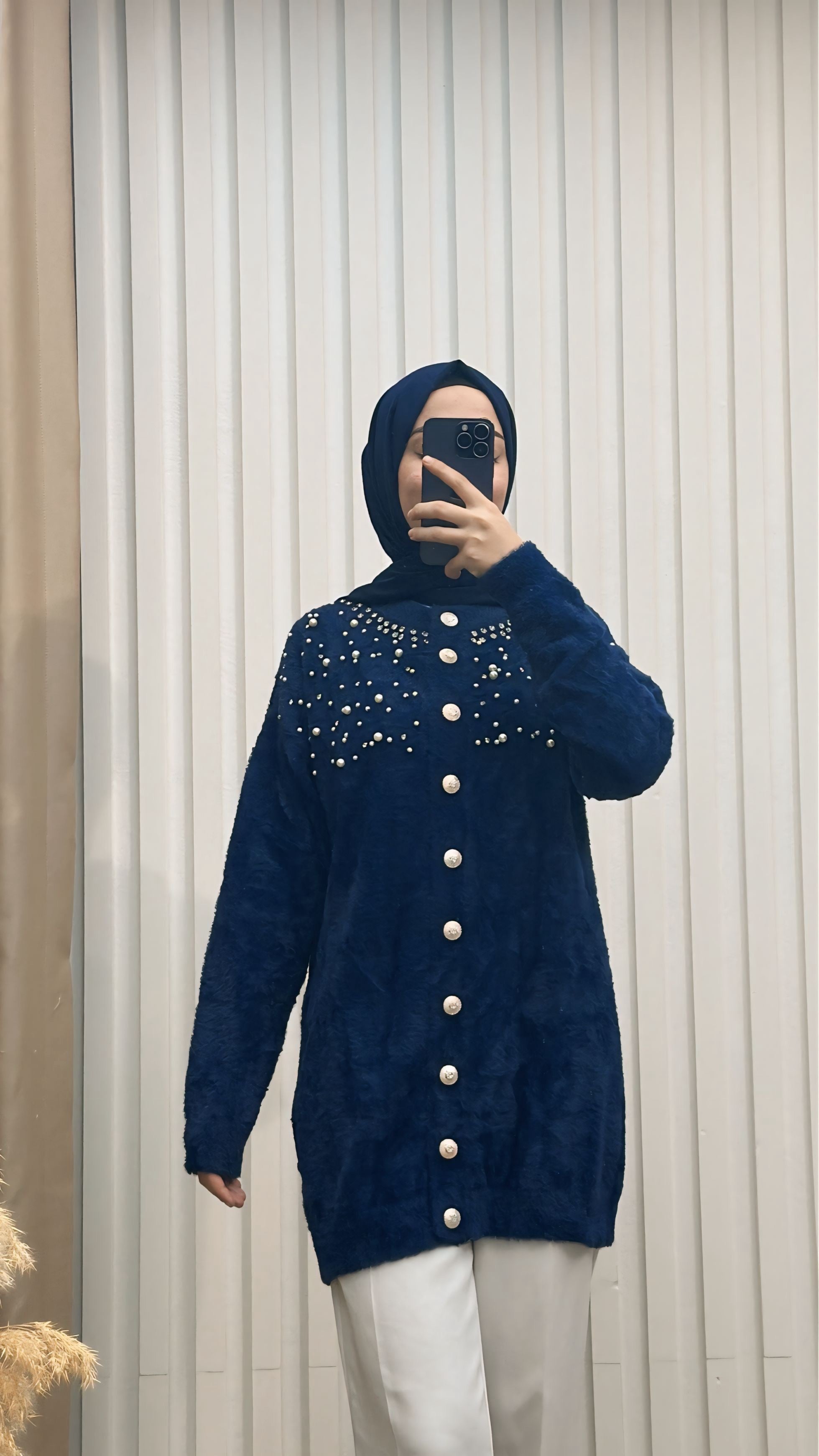 Triko Hırka Tunik Lacivert