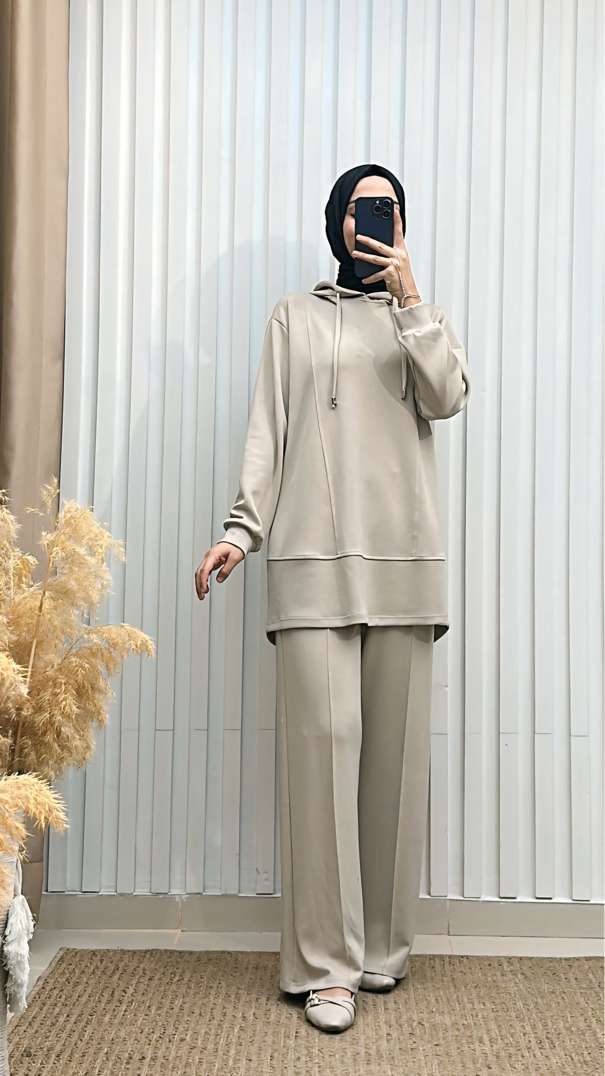 Modal Kumaşlı Basic İkili Takım